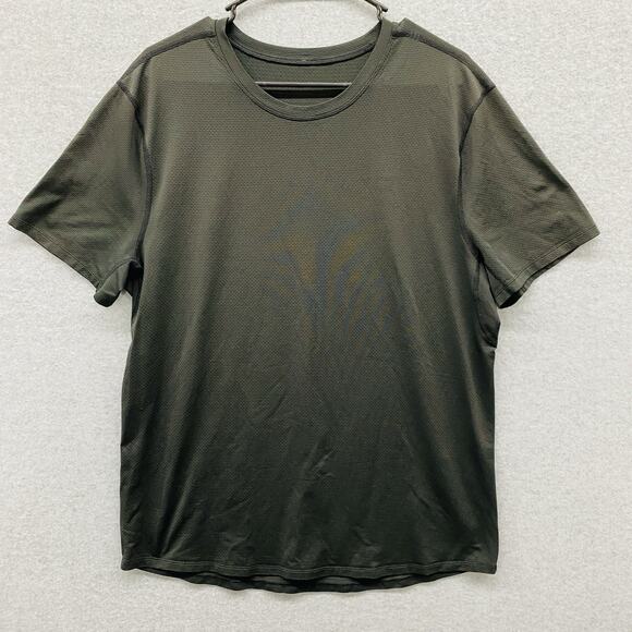 Lululemon Shirt Mens M Black Drysense Training Stretch Athletic short Sleeve Tee - Picture 1 of 8
